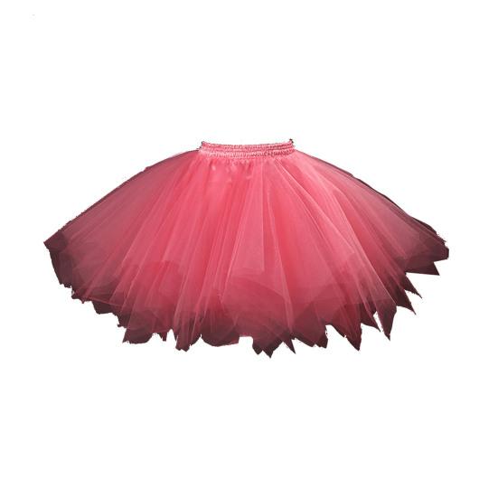 Women Tulle Skirt 50s Tutu Petticoat Elastic Waist Short Ballet Crinoline Petticoat Carnival Costume Underskirt