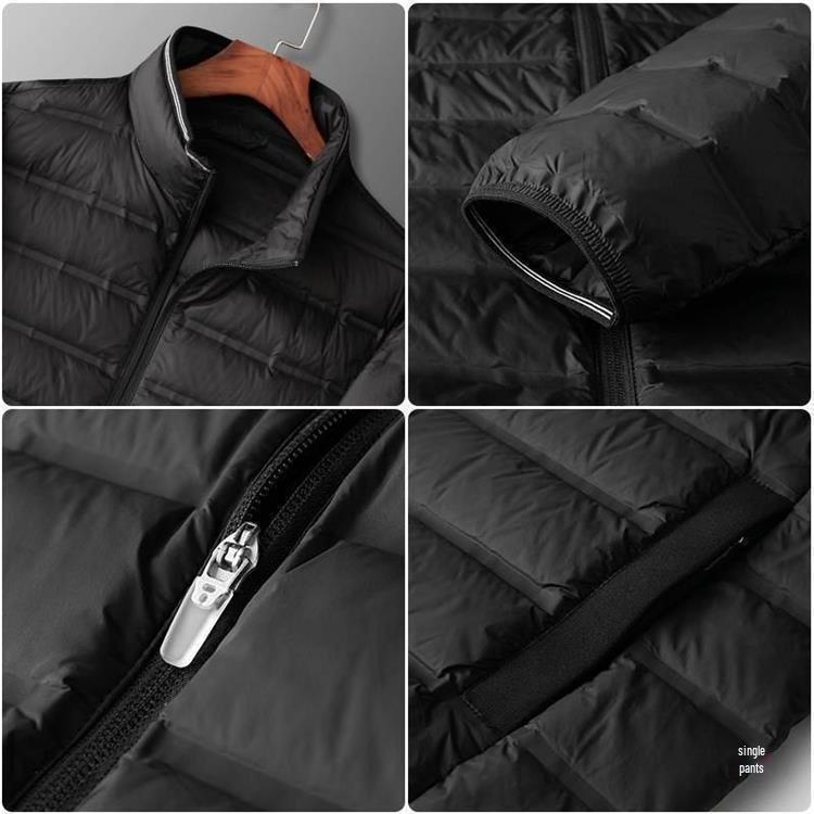 Men's Ultra-Thin Plus Size Light Down Jacket for Off-Season