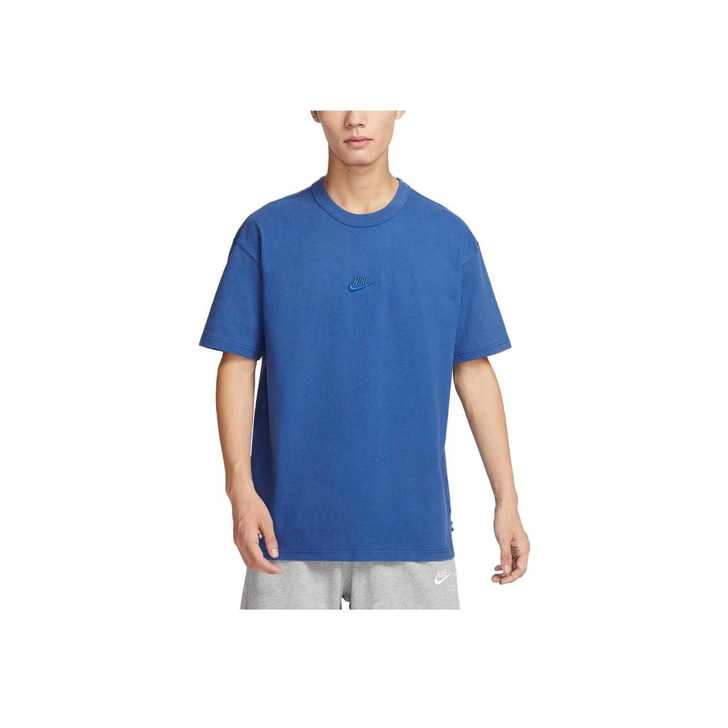 Nike Футболка свободного кроя с короткими рукавами Premium Essentials и врезными рукавами, мужские топы Game-Royal-Blue DO7393-480