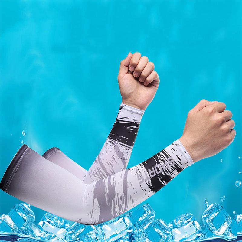 Ледяной шелк, рукава, чехол для спорта, бега, защиты от ультрафиолета и солнца, мужские рукава на открытом воздухе