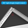 Stainless Steel Triangles Ruler 150mm/200mm/300mm Measuring Tool Protractors for Engineers Architects Students Enthusiasts
