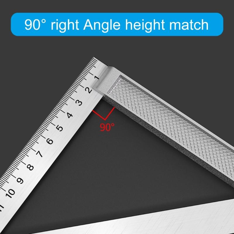 Stainless Steel Triangles Ruler 150mm/200mm/300mm Measuring Tool Protractors for Engineers Architects Students Enthusiasts
