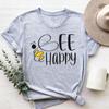 Bee Lovely Tee Top Fashion T Shirt Clothing 90s Sweet Style Trend Casual Short Sleeve Women Print Lady Female Graphic T-shirt