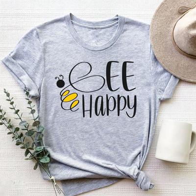Футболка Bee Lovely, модная футболка, одежда 90-х годов, сладкий стиль, тренд, повседневная футболка с коротким рукавом унисекс с принтом, унисекс, графическая футболка унисекс