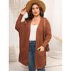 Women's Cardigan Plus Size Women's Clothing Woven Sweater Batwing Sleeve Double Large Pocket Casual Sweater Coat