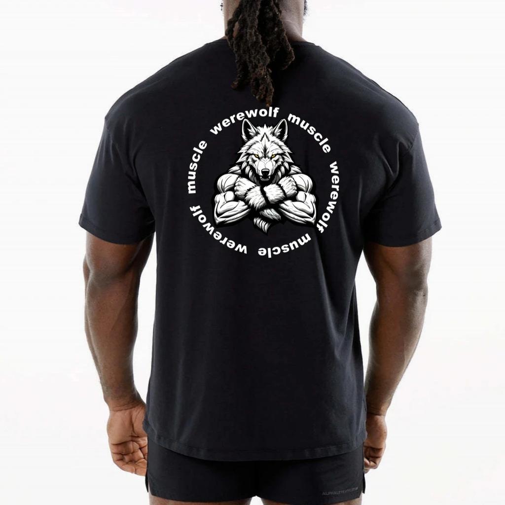 Мужская футболка Спортивная Мышечная Фитнес Футболка Блузки Свободный Короткий Рукав Летняя Бодибилдинг Футболка Летняя Мужская Хлопковая С Круглым Вырезом Топы