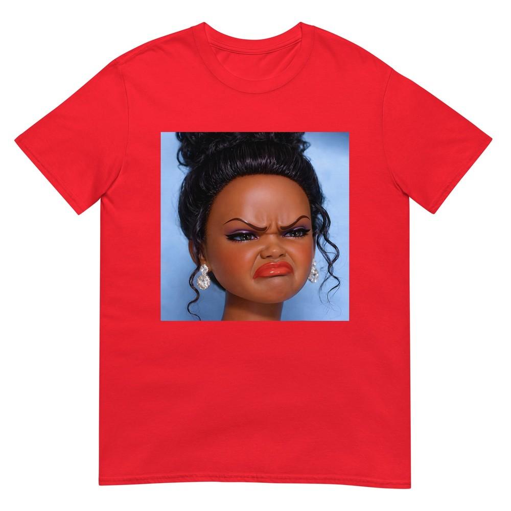 Angry Disgusted Black Doll Face Meme Tshirt