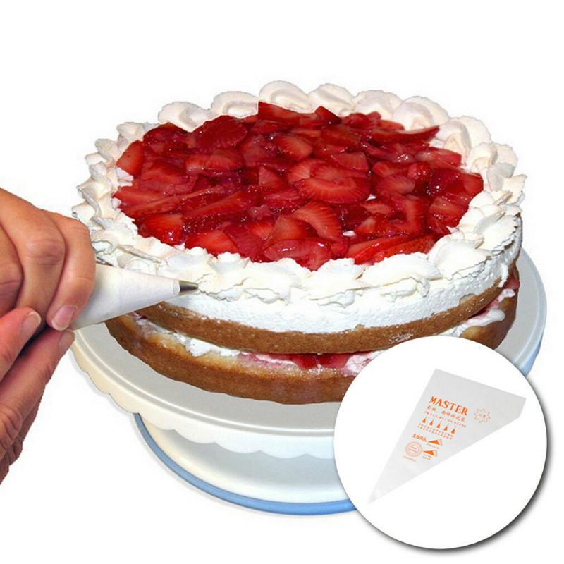 100Pcs Disposable Piping Icing Cream Bag Cake Decorating Tools Fondant Diy Pastry Tip Tool Set