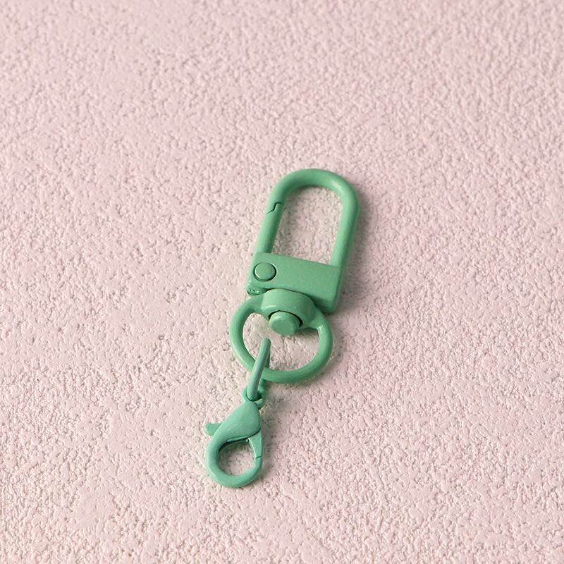 Вращающийся брелок для ключей с краской своими руками, U-образной пряжкой и карабином - красочная подвеска в виде куклы