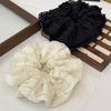 Fashionable Sweet Hollow Ribbon Splicing Layered Large Intestine Hair Band High-end Hair Rope Ponytail Headrope Head Flower