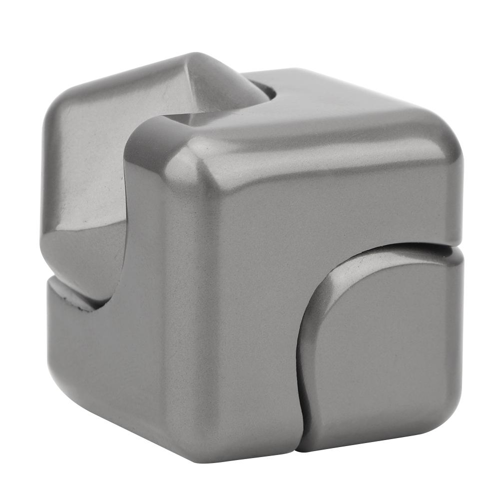 Красочный кубический квадратный ручной спиннер, гироскоп для пальцев, игрушки для снятия стресса и тревоги(Серый)