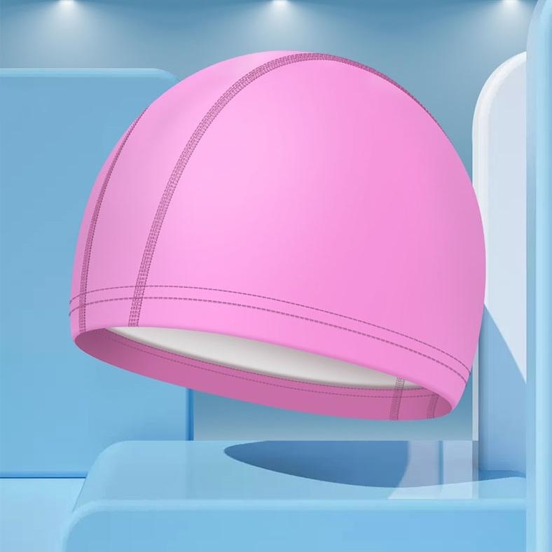 Factory Direct 100% Elasticity Adult Swim Cap Color Fading Resistant PU with Silicone for Swimmers