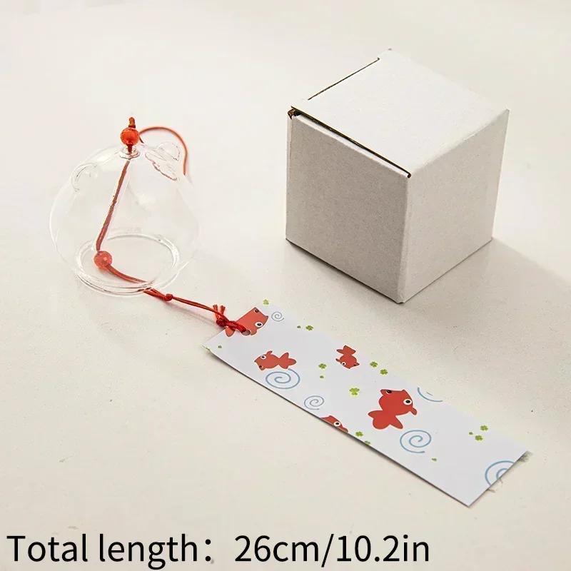 Japanese Wind Chime Handmade Sakura Wind Chimes Garden Decoration Outdoor Glass Furin Wall Hanging Home Decor Small Wind Bells