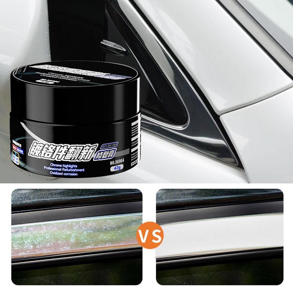 43 г Универсальный Хромированный Полироль для Восстановления Металла Автомобиля, Состав для Обновления Блеска Дверных Ручек, Окон и Отделки, Удаляет Ржавчину