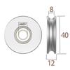 Aluminum Alloy U-Shaped O-Belt Pulley Wheel with Bearing