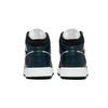 Детские кроссовки Air Jordan 1 Mid GS Armory Navy Blue Black White 554725-411