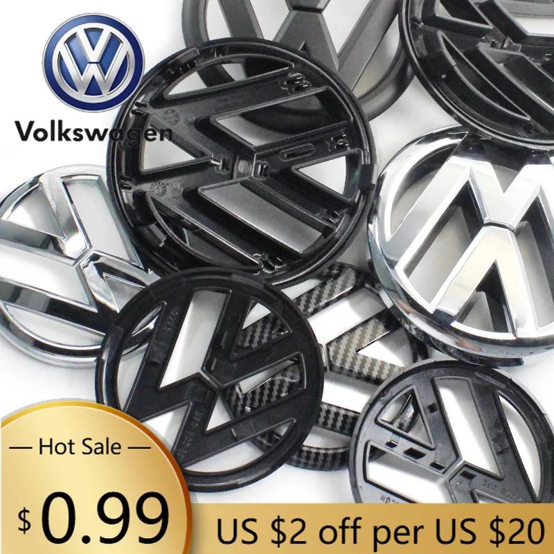 Hub Caps For VW Volkswagen Jetta MK5 Golf VW 135mm Car Front Grille Badge And 110mm Rear Trunk Emblem Lid Logo Accessories For V PR1