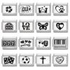 Black Piano Chess Boardlaser Engraving Links Fit 9mm Italian Charms Bracelet Jewelry DIY Making Gifts