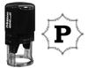 Printtoo Alphabet P Monogram Initial Octagon Celtic Swirl Frame R-40 Self Inking Rubber Stamp Office