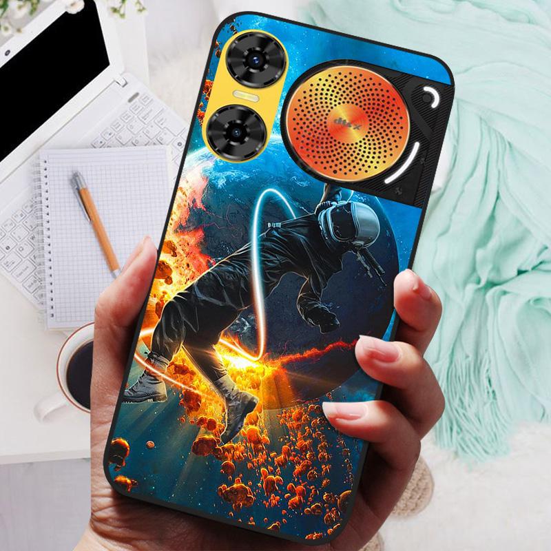 Для ZTE Nubia Music 2 Чехол Лев Волк Силиконовая Мягкая Задняя Крышка Для Nubia Music2 Чехлы для Телефона 6.7" Защитный Чехол Черный Матовый