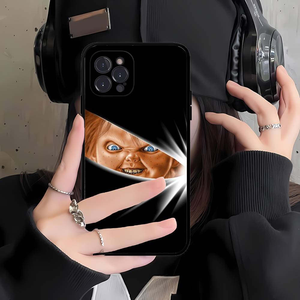 Чехол для телефона с куклой Чаки из фильма ужасов Для iPhone 17 16 15 14 13 12 Mini 11 Pro Max Мягкий силиконовый чехол