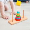 Деревянная развивающая игрушка Радужные кольца для stacking 18 месяцев 2 года