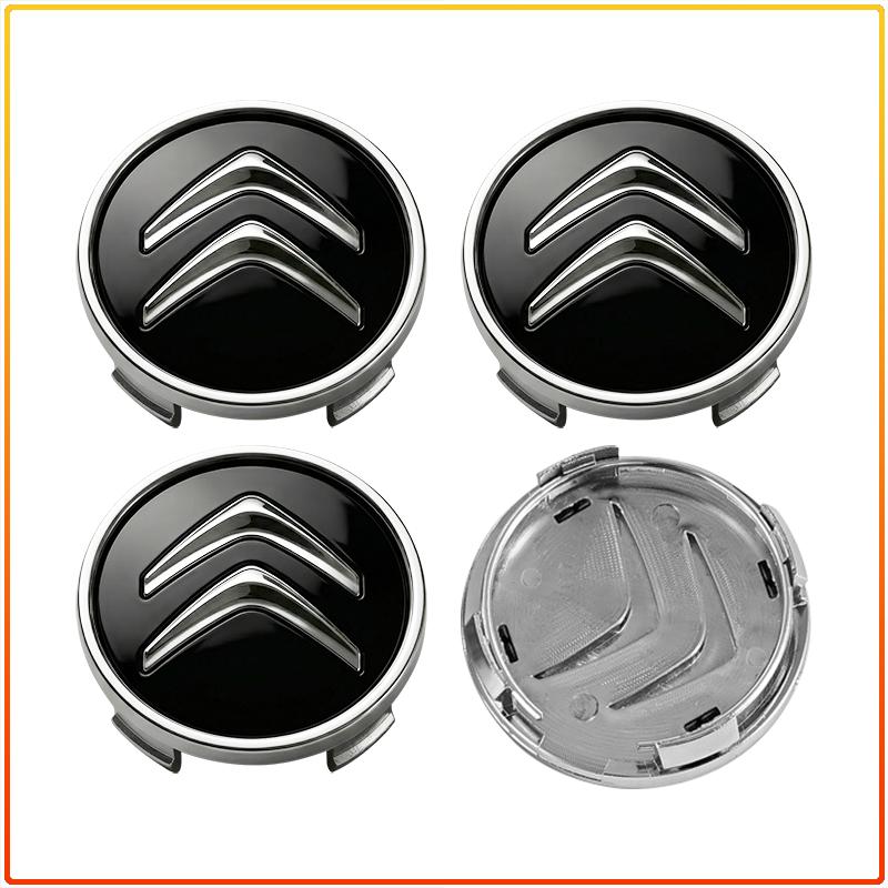 4Pcs 60MM Car Wheel Center Cap Emblem Hub Covers Badge Auto Accessories For Citroen C2 C3 C4 C5 C6 C1 DS3 DS4 DS5 DS7 Xsara Berlingo Saxo Picasso