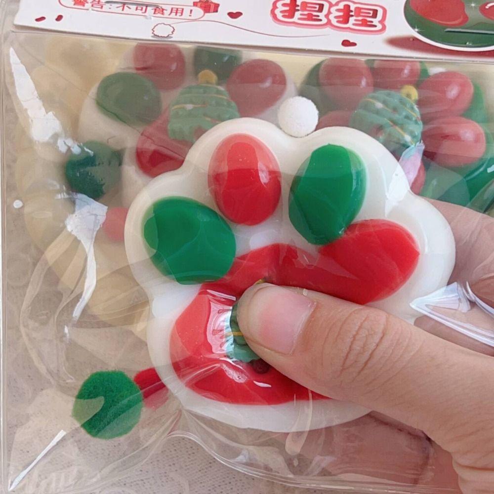 Игрушки для снятия стресса с кошачьей лапки TPR, игрушка для снятия стресса на елку, новая игрушка для снятия стресса и сжатия