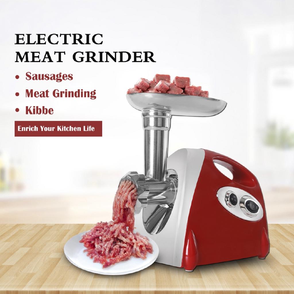 Electric Meat Grinder Mincer Sausage Stuffer Maker Filler Machine Food Processor Meat Slicer for Pie Patty 2800W 220V