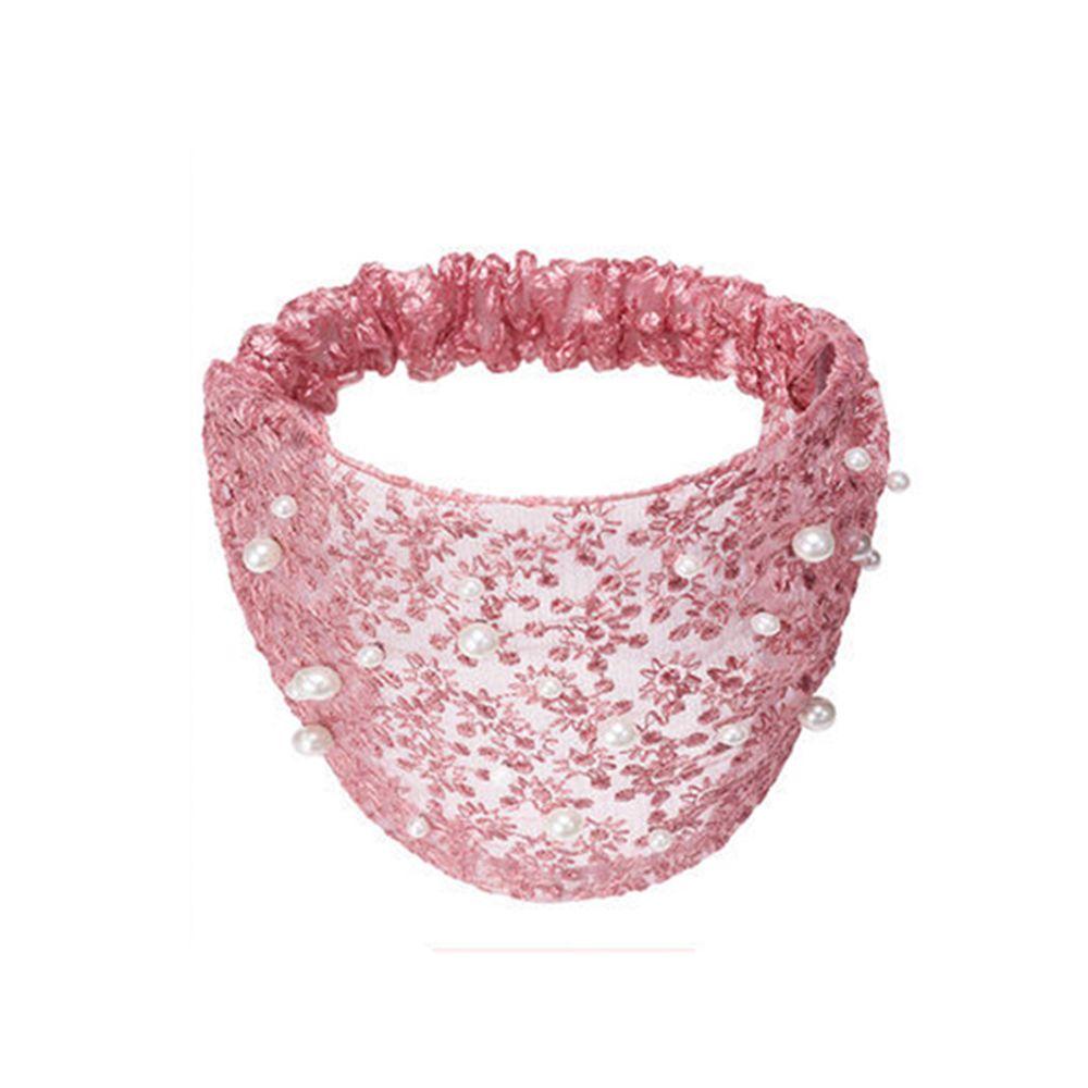 Pearls Make up Korean Style Hair Wear Organza Headband Wide Side Hairband Women Hair Accessories