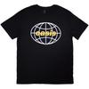 Oasis T-Shirt: Globe Logo (Black) OFFICIAL NEW