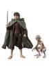 TAMASHII NATIONS S.H.Figuarts Фродо Бэггинс и Голлум (Властелин колец) приблизительно. 120-мм подвижная фигурка из ПВХ, АБС-пластика и ткани, окрашенная