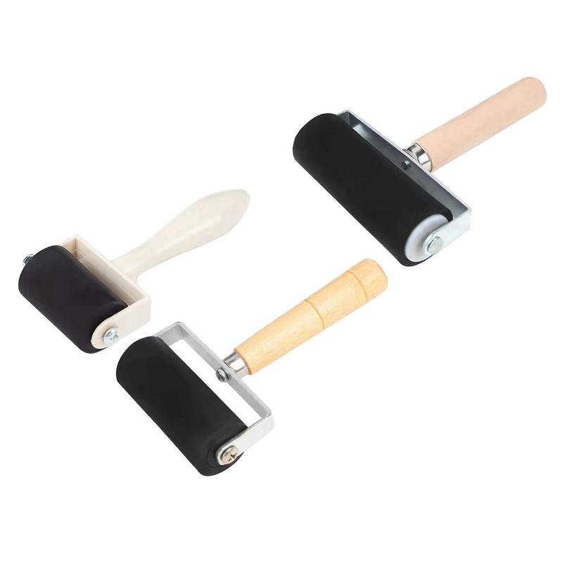 Professional Rubber Roller Brayer Ink Painting Printmaking Roller Art Craft Projects Ink Stamping Tool Painting Roller