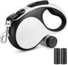 Retractable Dog Leash Durable Dog Walking Leash Suits for Extra Large Breed Dogs or Cats with Removable Dispenser and Poop Bags Heavy Duty