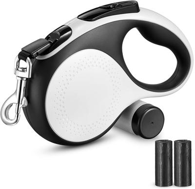 Выдвижной поводок для собак Прочный поводок для выгула собак Подходит для собак и кошек очень крупных пород со съемным дозатором и мешками для какашек Сверхмощный