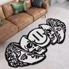 Gothic Skull Design Door Mat Non Slip Durable Threshold Mat Stylish Home Decor Rug For Bedroom Wardrobe Area