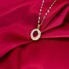 Легкая роскошь Мягкое колье с рубином в форме капли воды Женское Высокая ценность Индивидуальность Не выцветает Подвеска Цепочка для ключицы