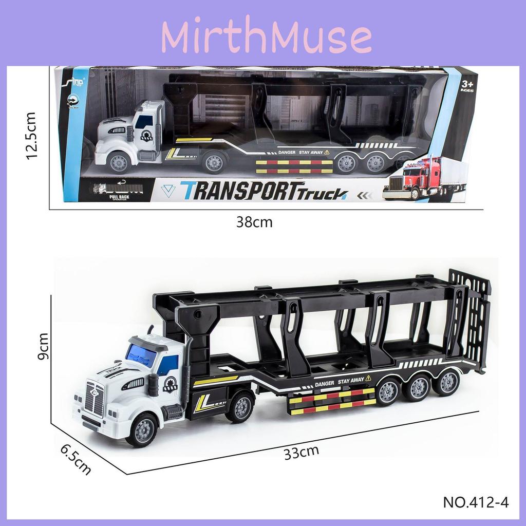 Decker Double Trailer Container Truck Engineering Vehicle Model Toy Children