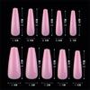 100Pcs Candy color Acrylic Beauty Tools False Nail Tips Full Cover Ballerina Fake Nails Manicure