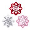 Christmas Snowflake Bathroom Rug Fuzzy Snowflake Absorbent Floor Mat Machine Washable Non Slip Bathtub Rug for Shower Entrance Kitchen Decor