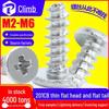 201 Stainless Steel Cross Thin Head Flat Tail Self-Tapping Screws, Large Flat Head, M2/M3/M4