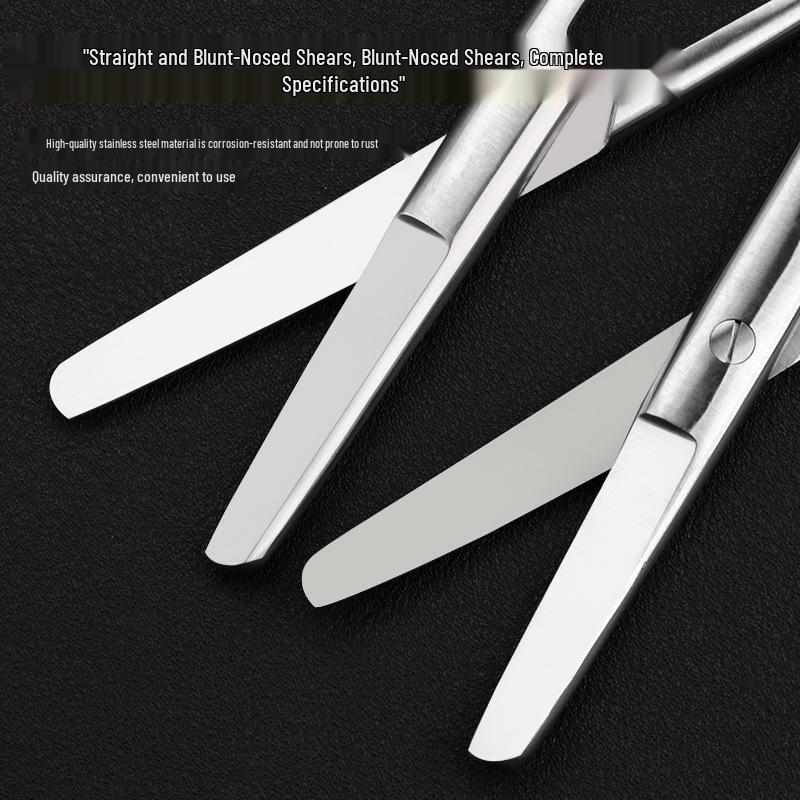 Stainless Steel Ophthalmic Surgical Scissors - Straight/Bent Tip, Sharp for Suture Removal
