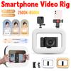 Smartphone Video Rig Handheld Ring Light Selfie Light Phone Video Stabilizer for Camera Smartphone Action Camera YouTube Set