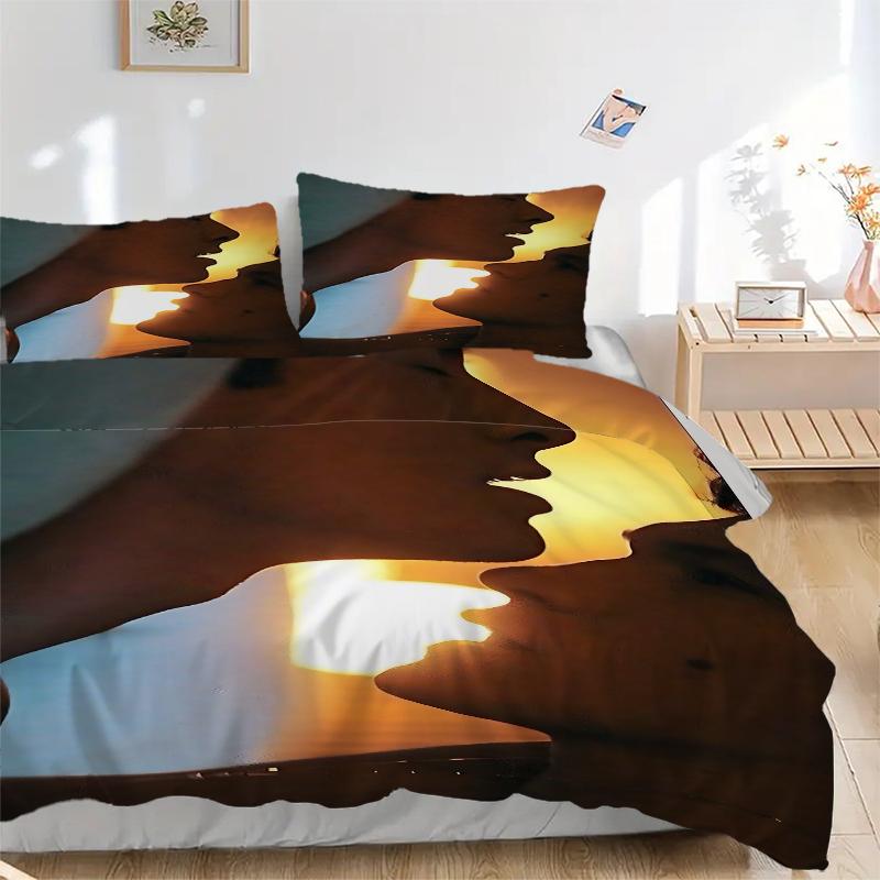 3Pcs Sunset Romance Bedding Sets For All Sizes New 3D Printed Bed Cover Comforter Duvet Cover Pillowcase Bedroom Decoration