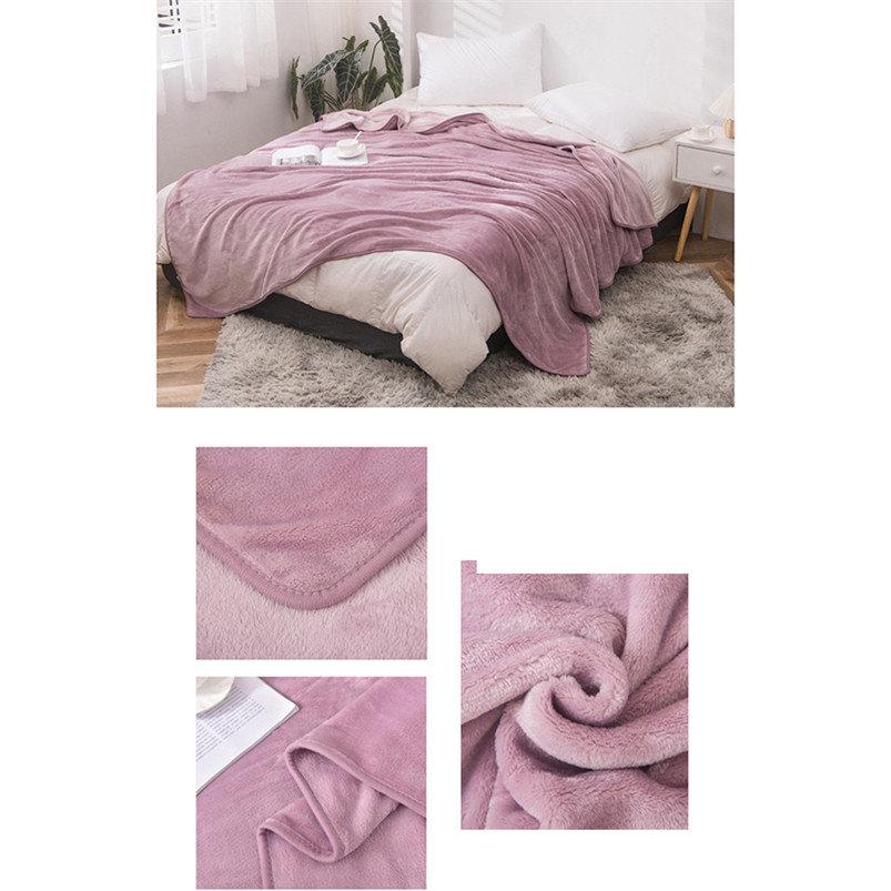 Beds Cover Mat Soft Flannel Blanket Cover Blankets Plush Thicken Car Bed Children Blanket