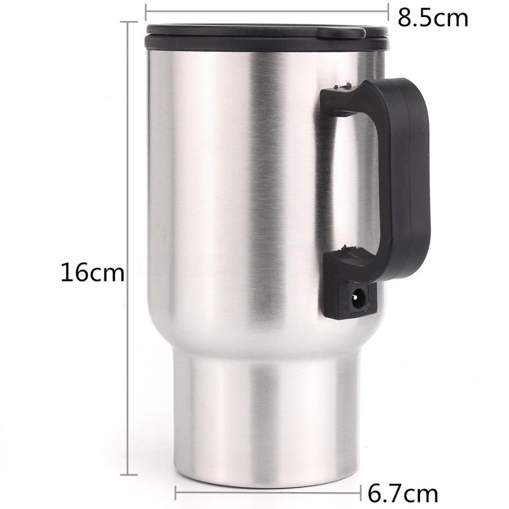 Чайник из нержавеющей стали, дорожный автомобильный горшок, прикуриватель, вода 12 В, 450 мл