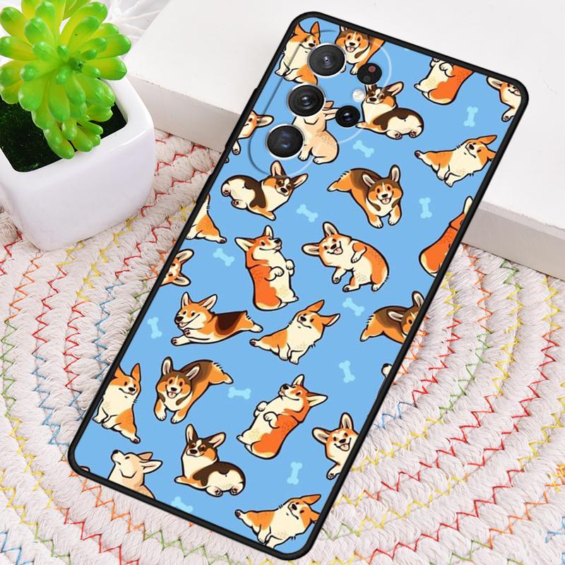 Коллаж с вельш-корги Чехол из ТПУ для телефона Samsung Galaxy note 10 pro S26 S25 S24 S23 S22 Ultra Plus S21 FE S20 Ударопрочный чехол