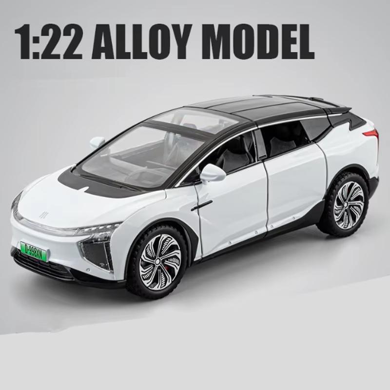 Новый 1:24 HiPhi X SUV сплав новая энергетическая модель автомобиля литая металлическая электрическая интеллектуальная модель дорожного автомобиля звук и свет детская игрушка подарок