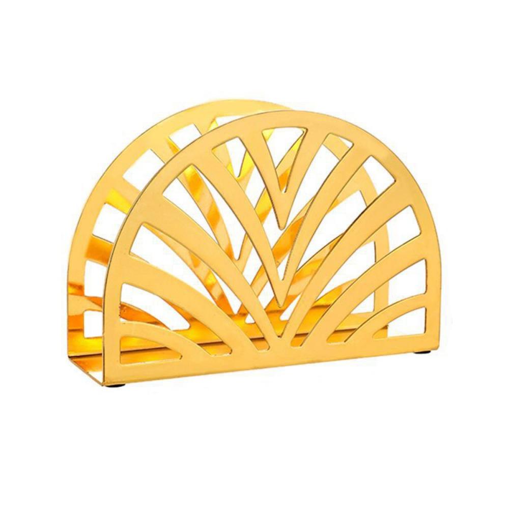Hollow Nordic Paper Storage Shelf Rust-resistant Vertical Napkin Rack Paper Napkin Dispenser Home