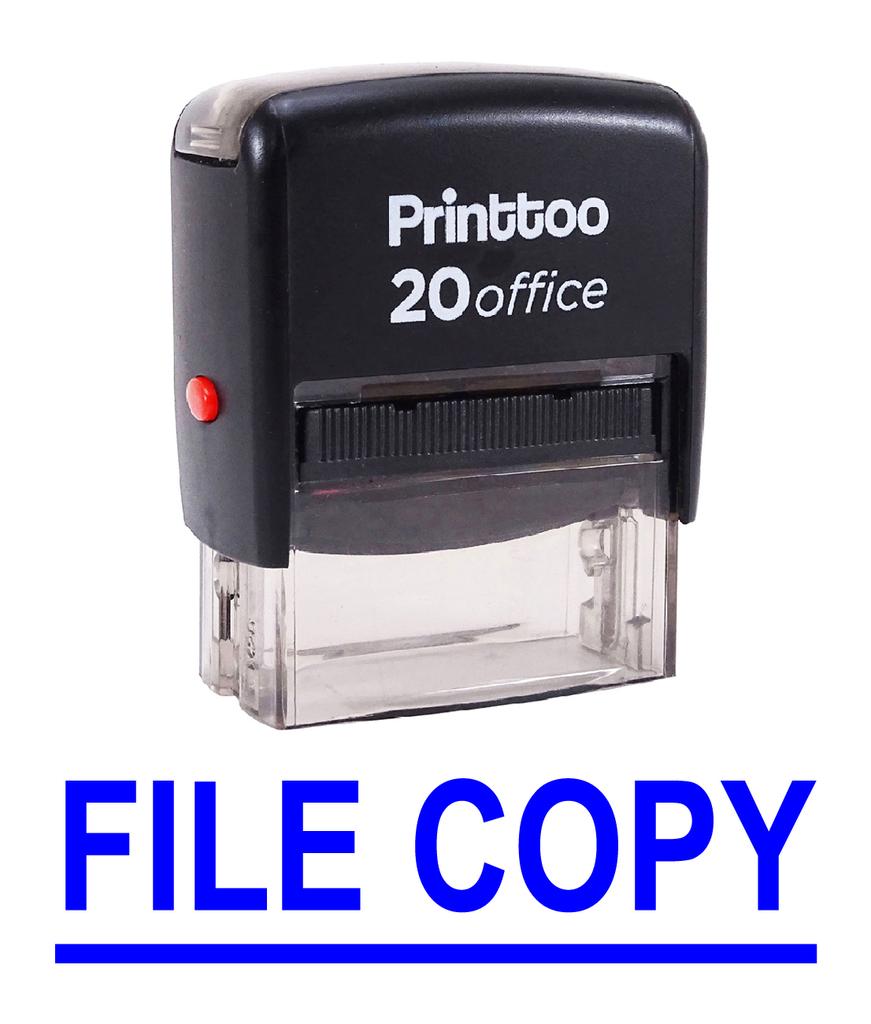 Printtoo Self Inking Rubber Stamp Office Стационарный ФАЙЛ КОПИРОВАТЬ Custom